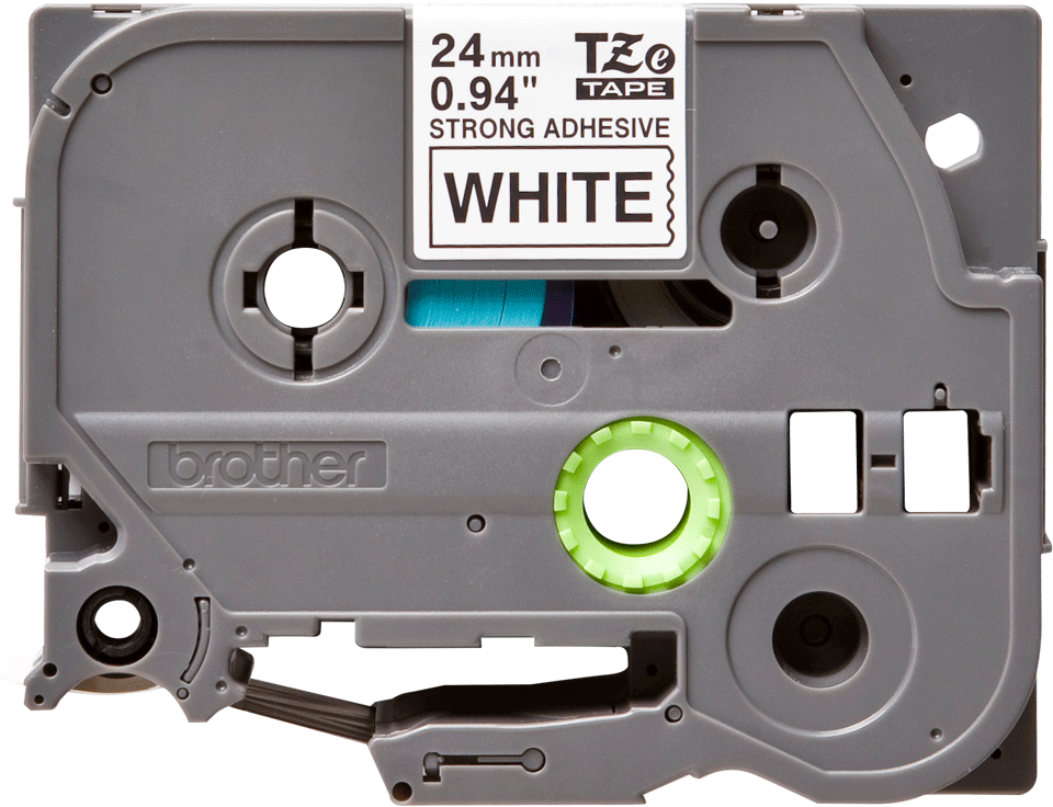 Casetă cu bandă de etichete originală Brother TZe-S251 – negru pe alb, lățime de 24 mm 2